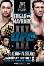 Watch UFC 136 Edgar vs Maynard III 123MoviesFree
