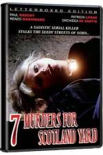 Watch Seven Murders for Scotland Yard 123MoviesFree