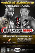 Watch Bellator 91 Christian M�Pumbu vs. Attila Vegh 123MoviesFree